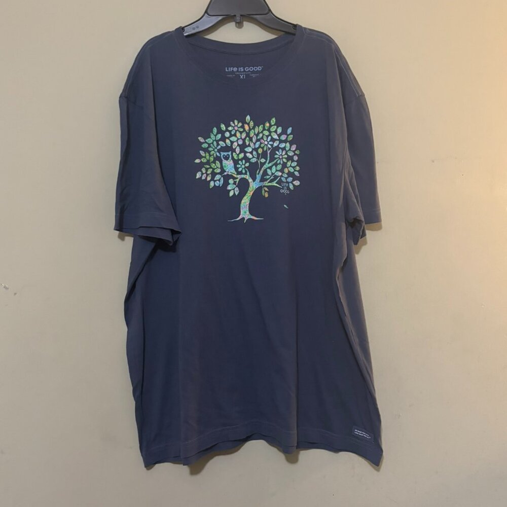 Life is Good Men's Navy Tree Graphic T-Shirt